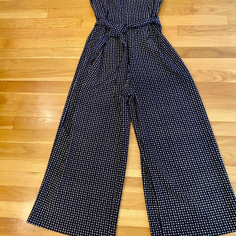 Calvin Klein Elegant Black and White Jumpsuit size 8